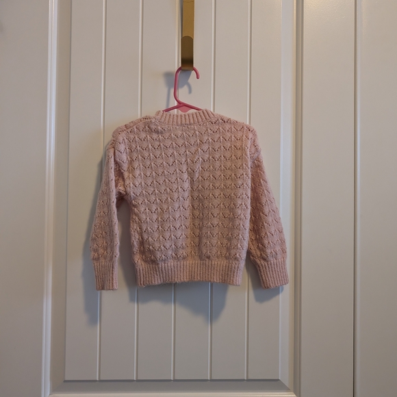 Janie and Jack Soft Pink Knit Sweater - Picture 4 of 4